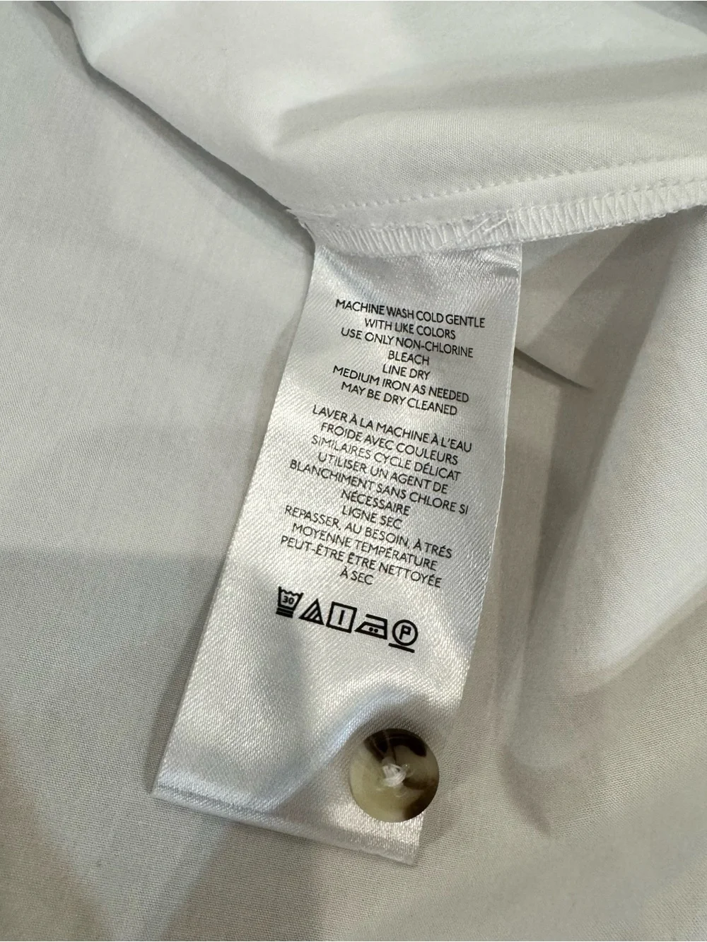 Anthropologie White Sleeveless Button-Front High-Low Dress - Picture 4 of 7